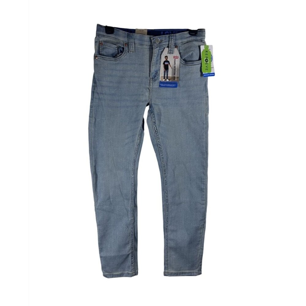 Levis 502 Boys Regular Taper Jeans Light Wash Blue Size 12 Reg 26x27 91C759 NWT